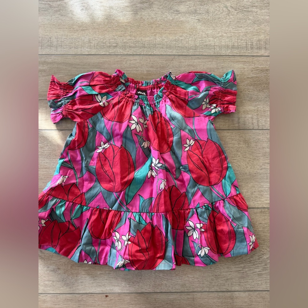 Tea Collection Ruffle Floral Dress